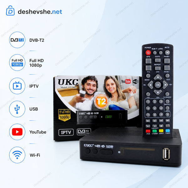 Цифровий ТВ-тюнер з Wi-Fi DESH-13970 фото