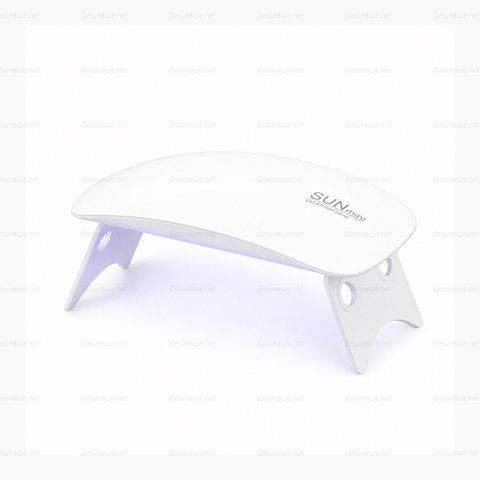 Міні лампа для сушіння гель-лаків SUN Mini 6W UV LED USB, біла DESH-14365 фото